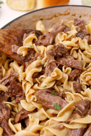 Dutch Oven Beef and Noodles