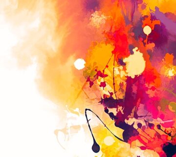 Paint splatters, mistakes