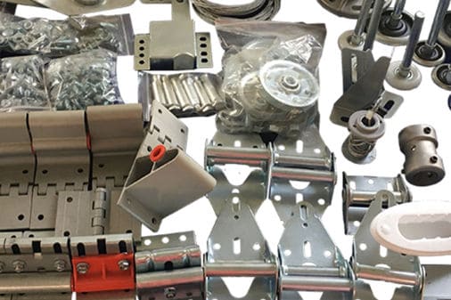 Garage door brackets and fittings