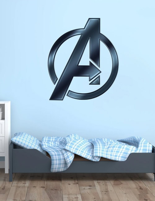 Marvel Avengers logo decal superhero wall art colour cutout sticker