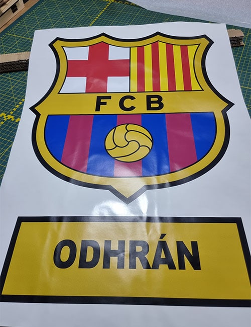 Barcelona wall decal personalised custom name football sticker
