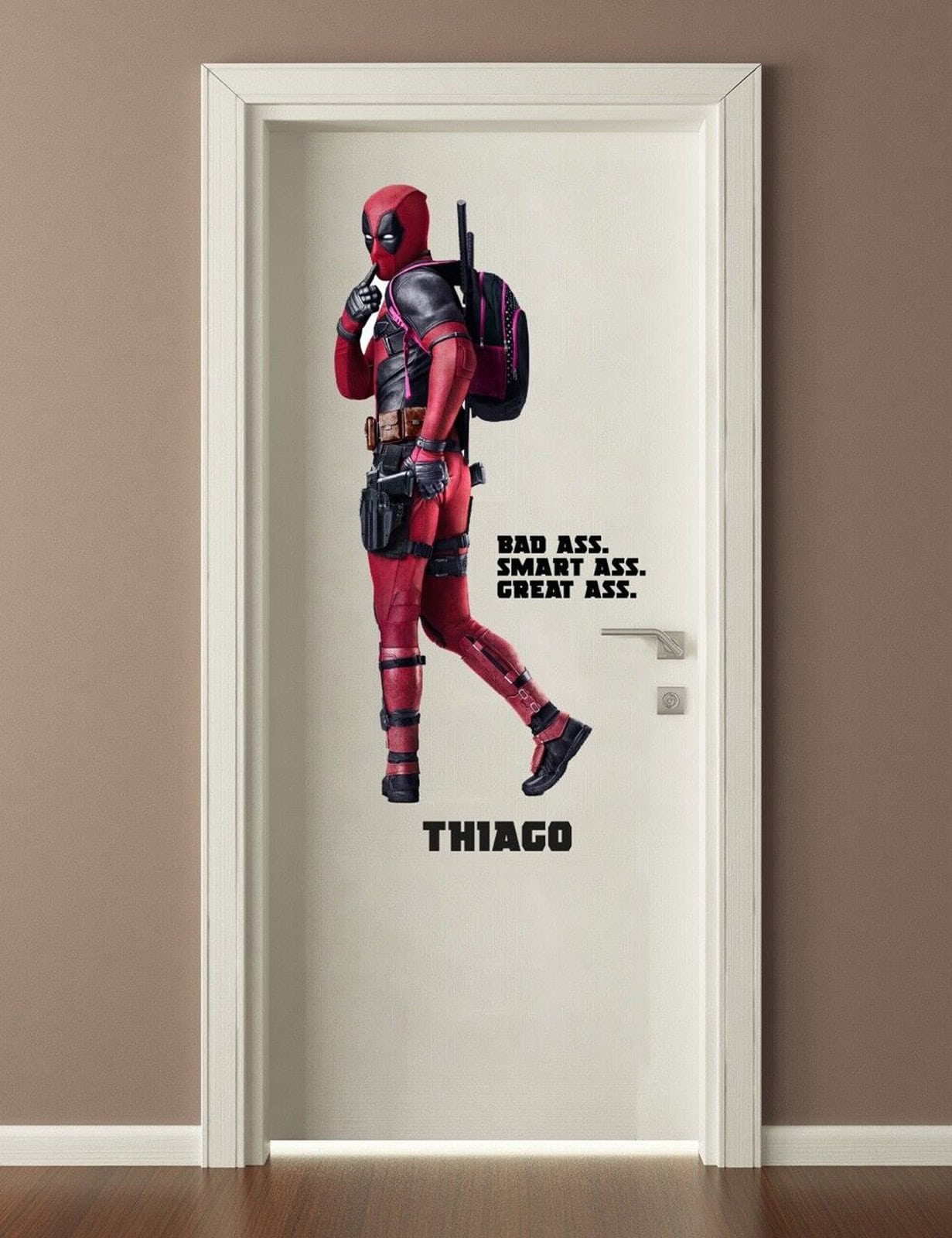 Deadpool Decal – Badass Wall Decor & Personalised Superhero Sticker - Image 3
