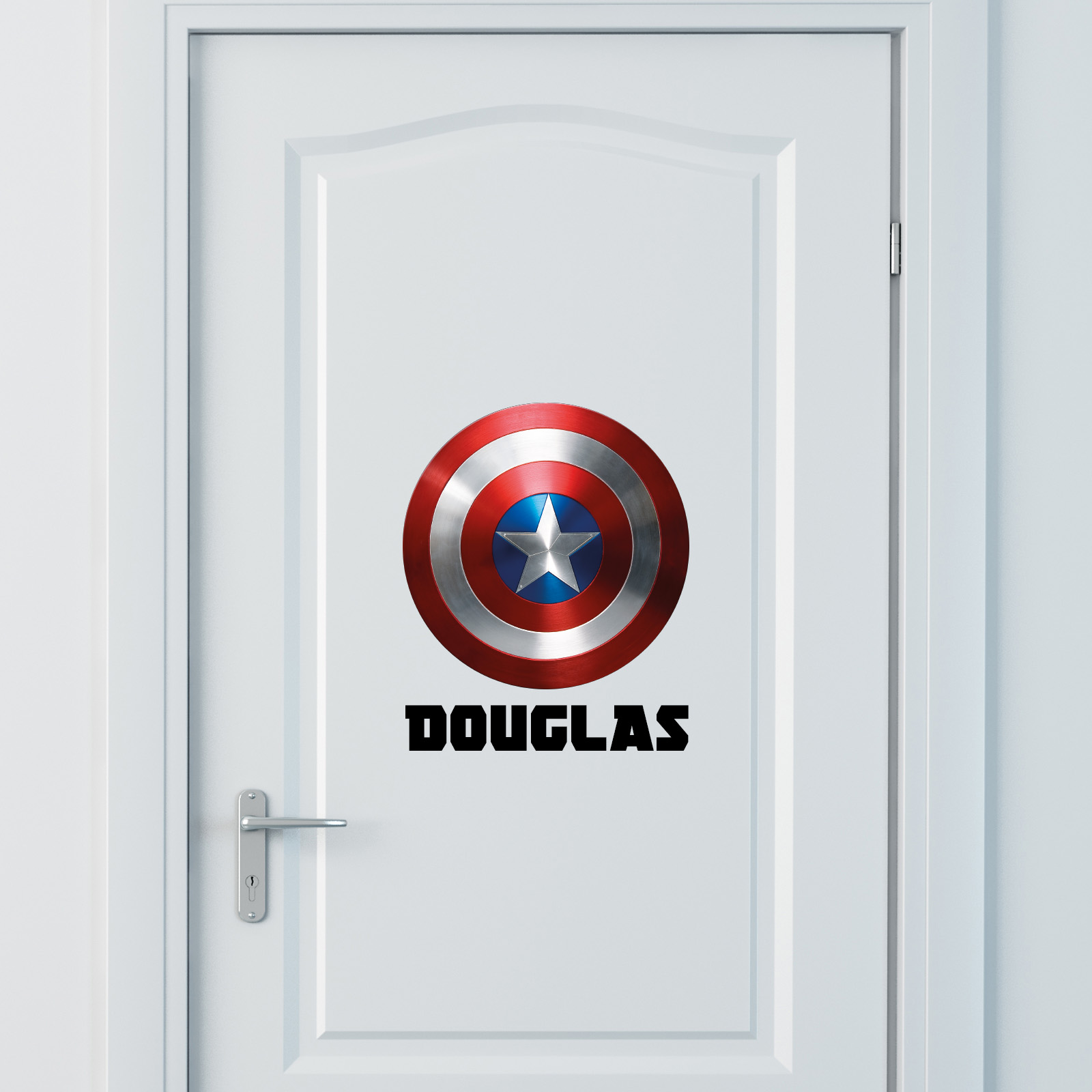 Personalised Captain America shield wall decoration