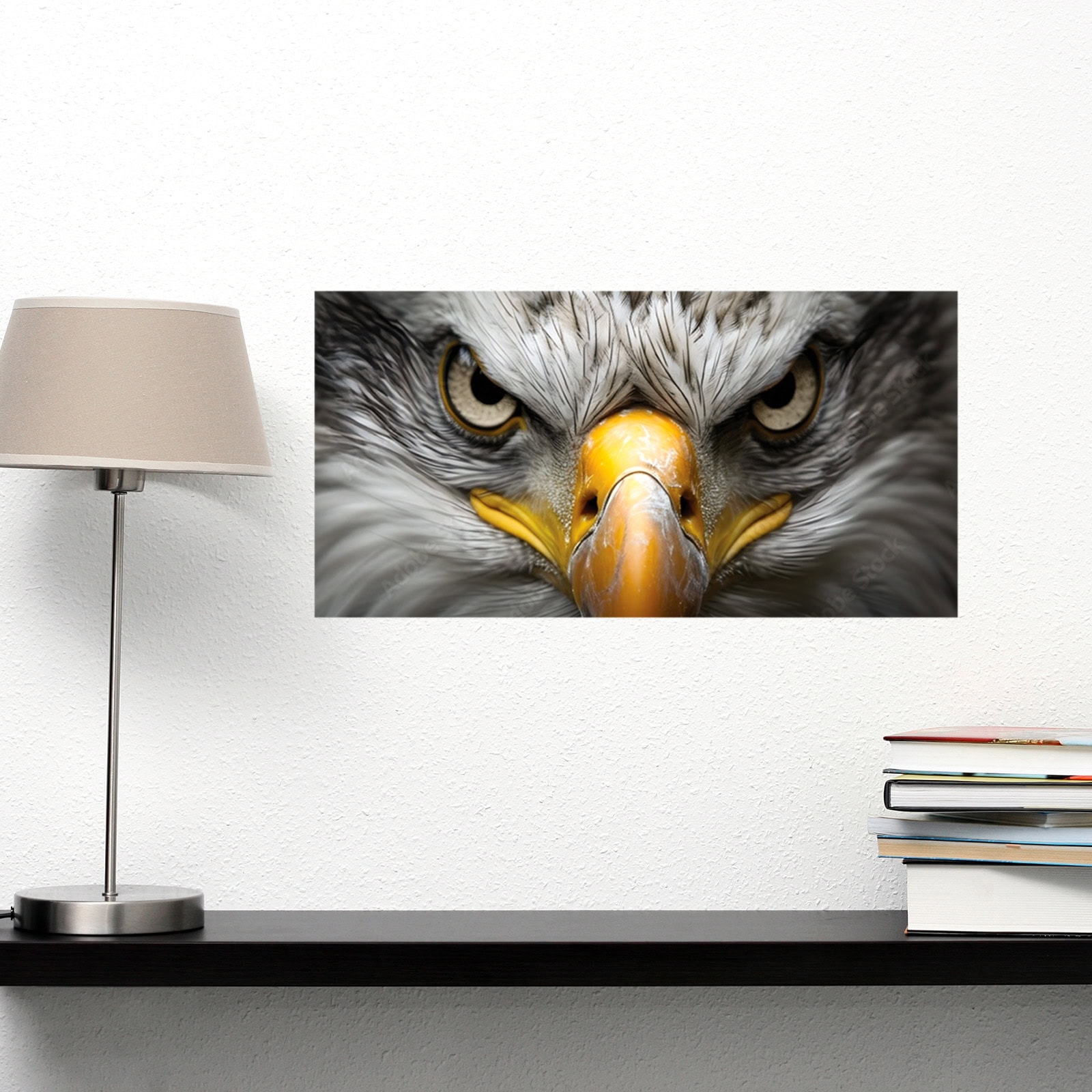 Eagle Eyes Wall Sticker – Striking Bird of Prey Wall Decal - Image 2