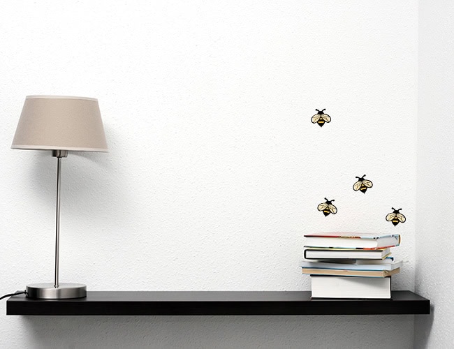 Bee Sticker Set – 3, 6 or 9 Decorative Bee Stickers for Indoor & Outdoor Use - Image 2