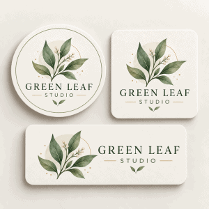 Custom logo stickers in round, square and rectangle shapes