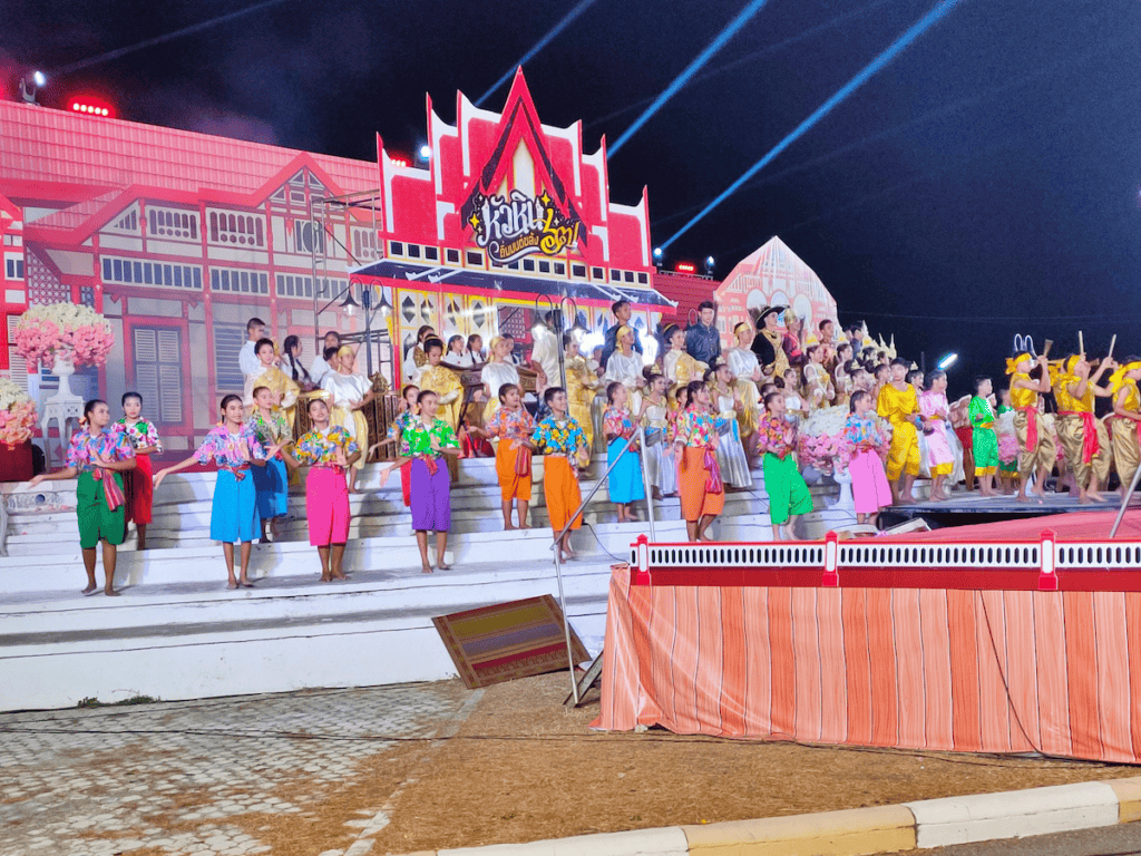 Vibrant Hua Hin & Cha-Am 2026 cultural event stage with performers.