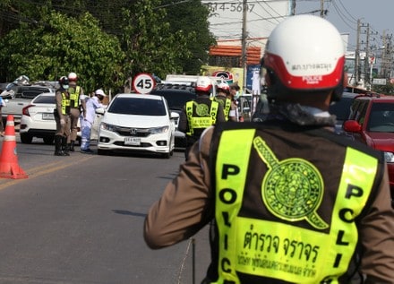 Thailand drunk driving Songkran 2026