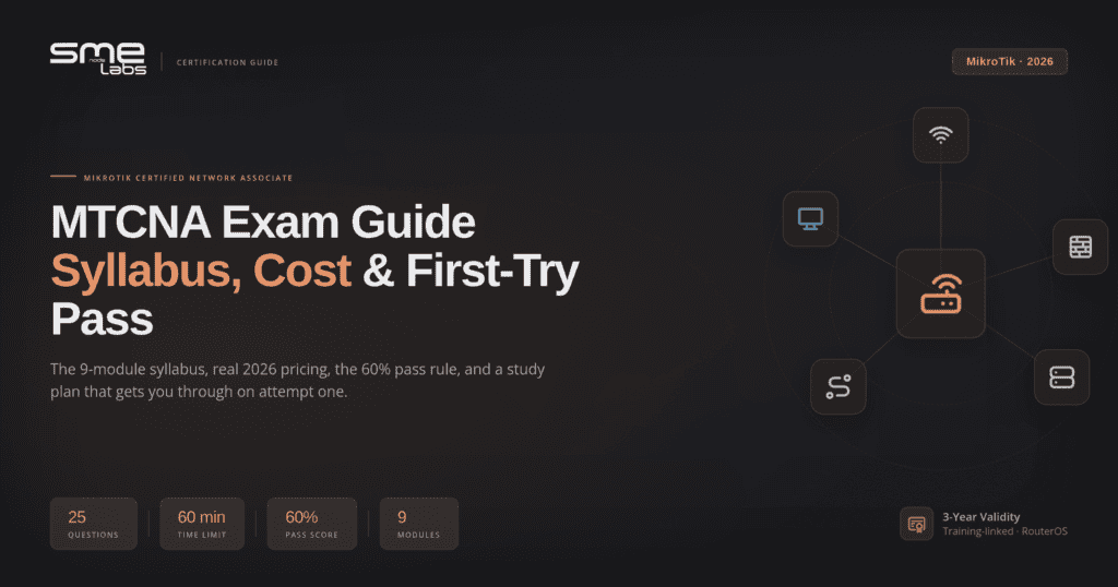 Comprehensive MTCNA exam guide with syllabus, cost, and study plan details.