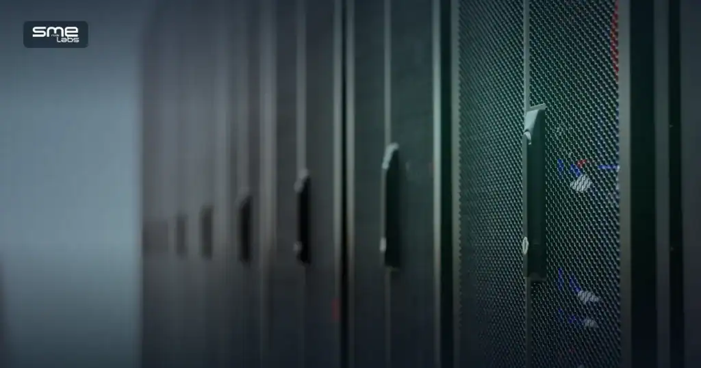 Server cabinet row in a data center, representing a CCIE certification career path