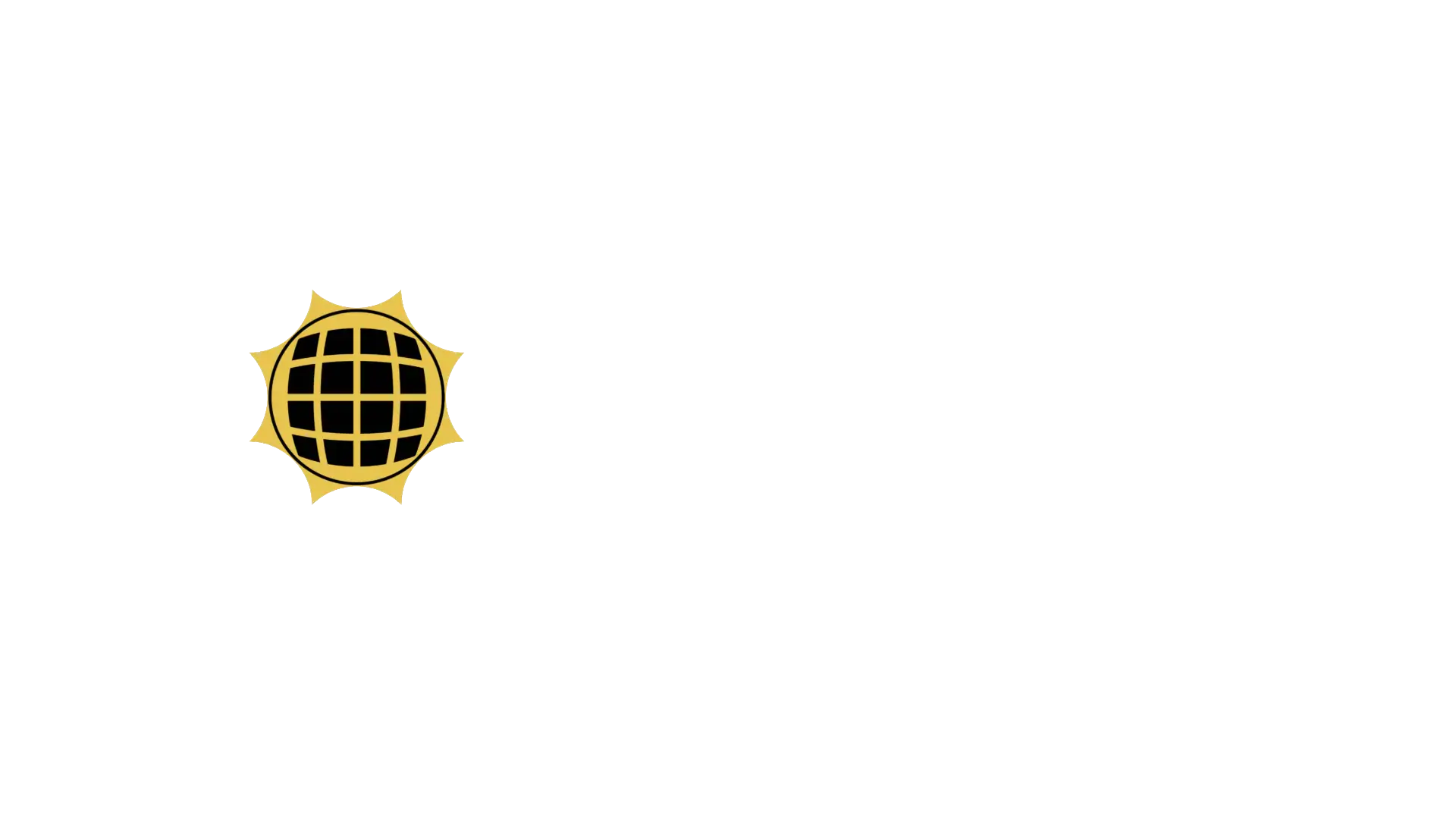 Logo of Solarose featuring a golden sun and globe icon with the brand name in white text on a black background.