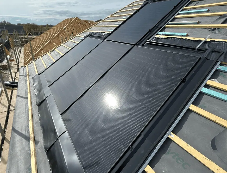 Professional Solar Roofers London, GSE installation by SOLAROSE