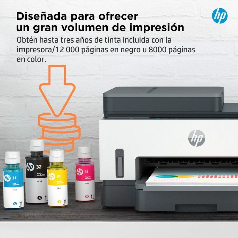 Impressora multifunció HP Smart Tank 7305 amb impressió a color, dúplex, i Wi-Fi