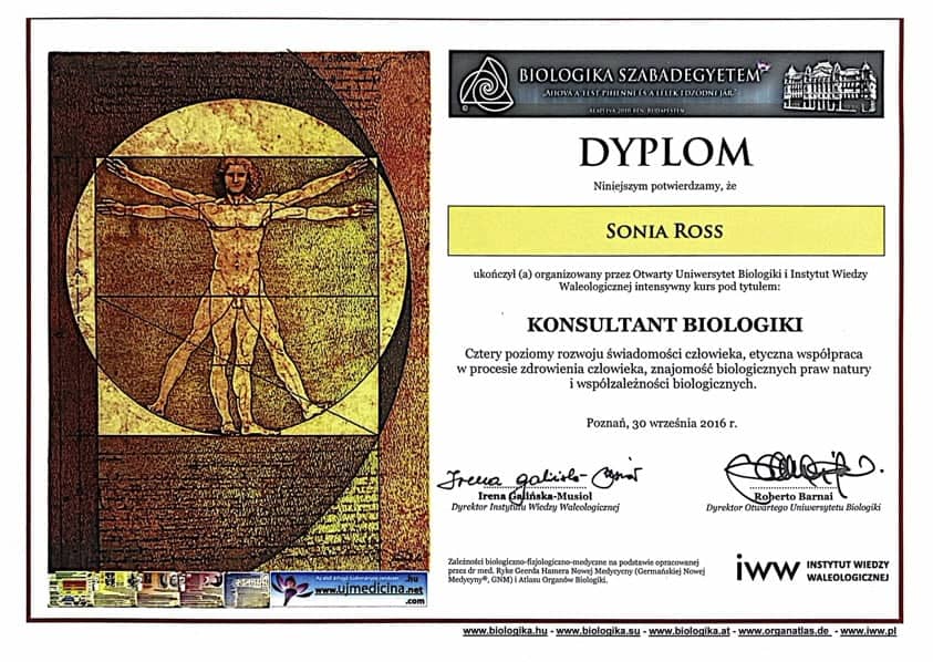 Biologia i zdrowie, terapia, rozwój osobisty, konsultacje biologiczne.