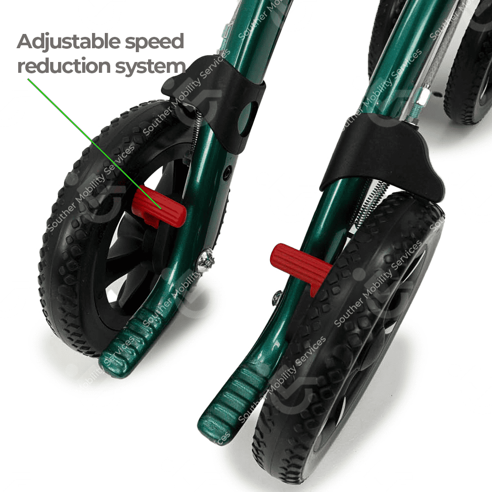 saljo ultra carbon fibre rollator 4 walker brakes