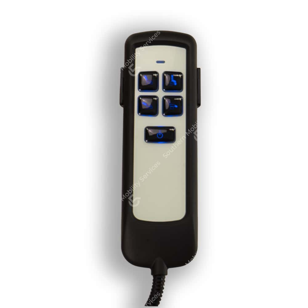 dual motor tilt in space riser recliner handset