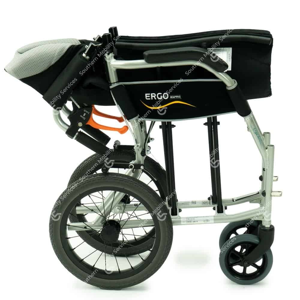 karma ergo lite 2 transit wheelchair folded