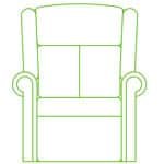 scroll arm riser recliner