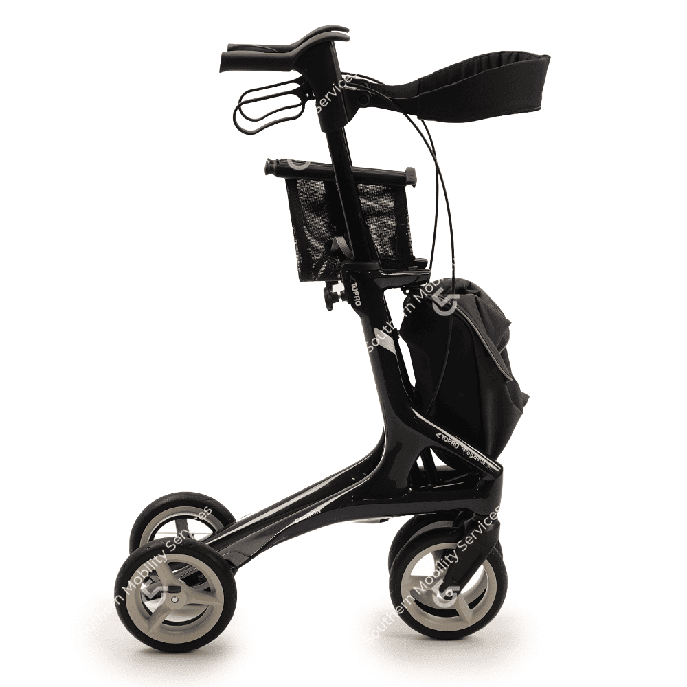topro pegasus carbon rollator folded