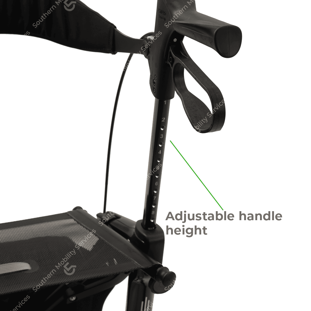 topro pegasus carbon rollator handle height