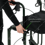 uni scan lightweight 3 walker with seat hartley wintney