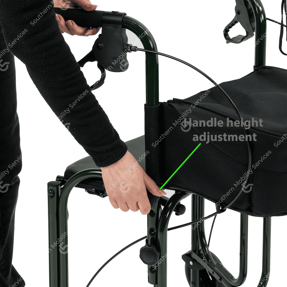 uni scan lightweight 3 walker with seat hartley wintney