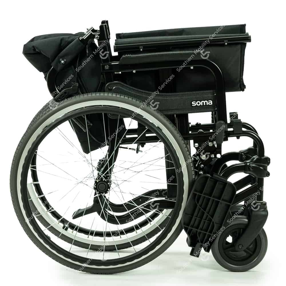 karma sparrow 2 self propelled wheelchair folded