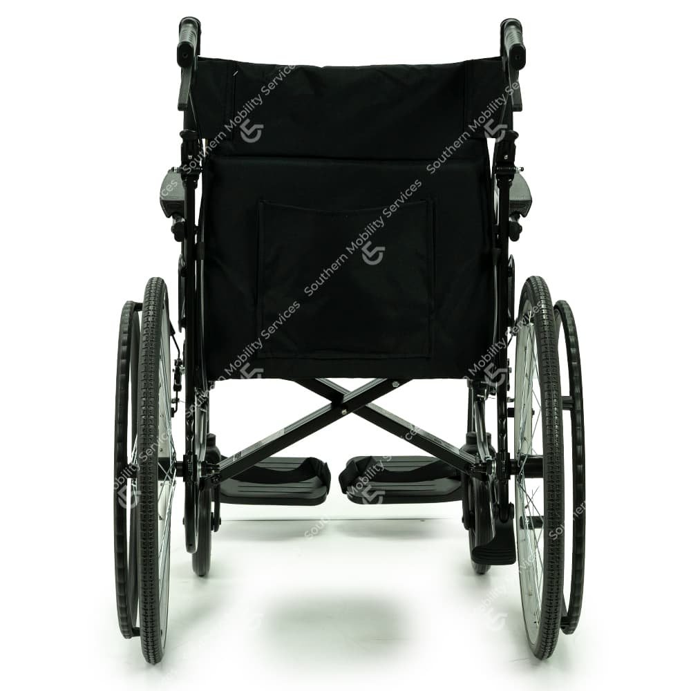 karma sparrow 2 self propelled wheelchair rear view