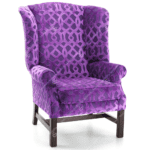 high back purple mobility chair