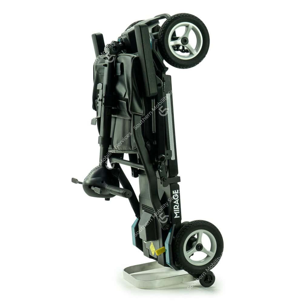 mirage lightest folding portable mobility scooter folded