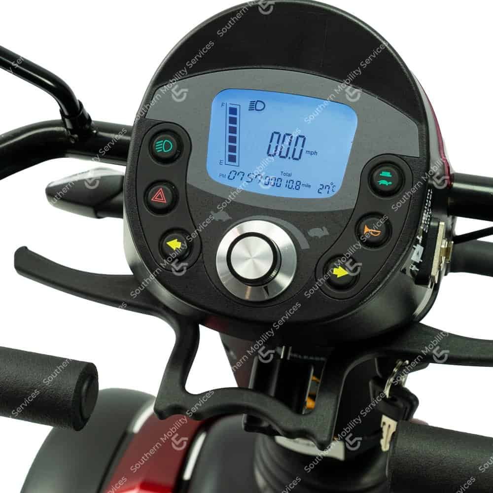 used excel galaxy compact 8mph mobility scooter tiller
