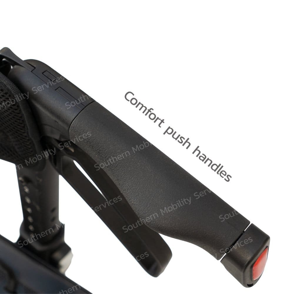 rollz air carbon 4 wheel walkericomfort push handles