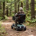 pride baja bandit 8mph portable mobility scooter in the woods southern mobility services