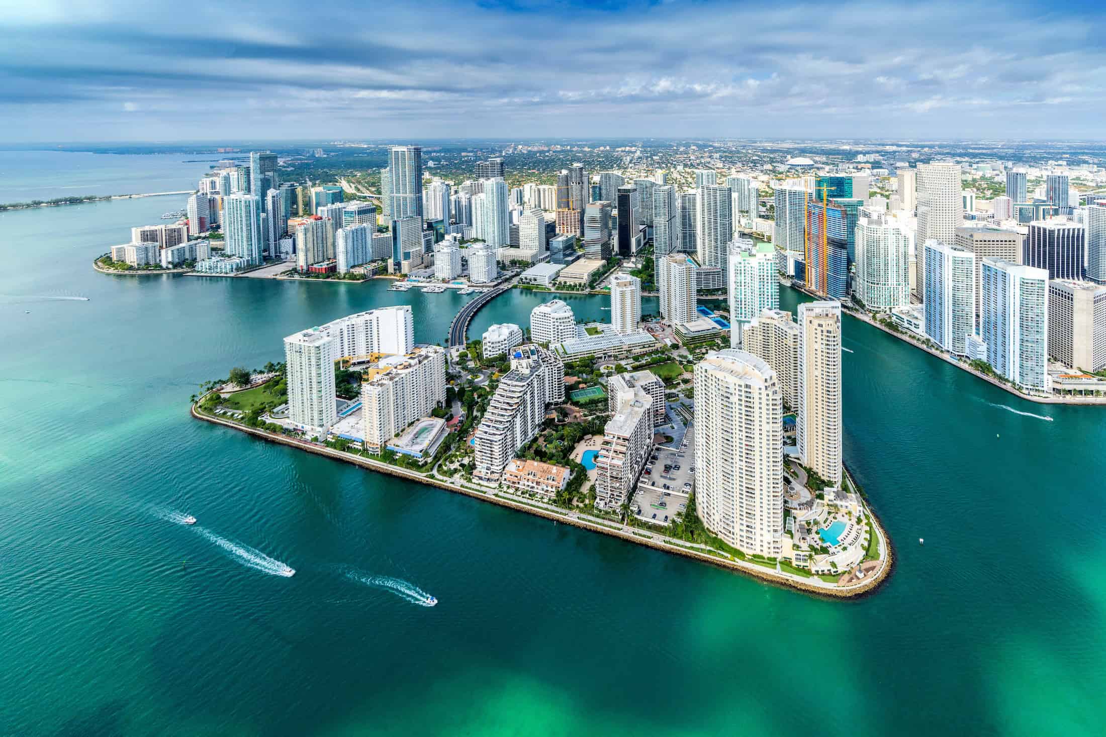 Aerial View of Downtown Miami
