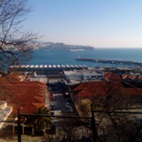 Πανοραμική θέα στη θάλασσα από το Nautica Dreams στην Καβάλα