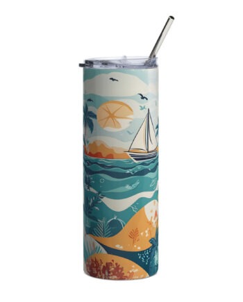 Stainless Steel Tumbler (Sailboat)