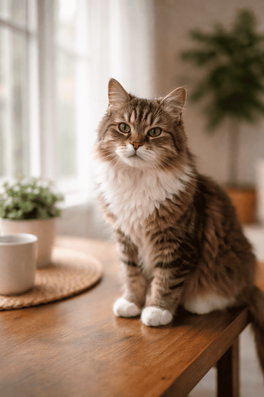 Heartkind In-Home Senior Pet Care Senior cat at home during in-home veterinary care visit