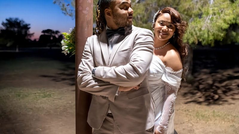 Elegant Wedding Couple Portrait