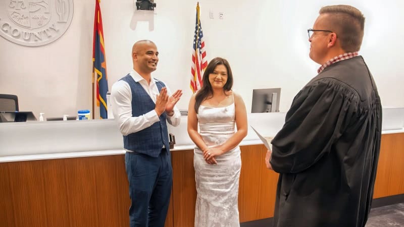 Courtroom Wedding Ceremony in Phoenix