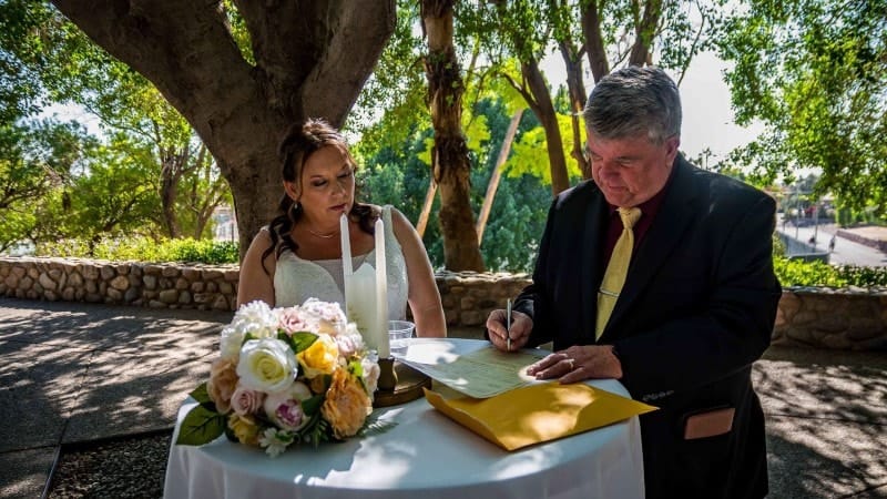Wedding Ceremony Signing in Phoenix