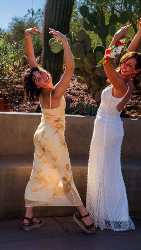 Wedding Dance in Desert Setting