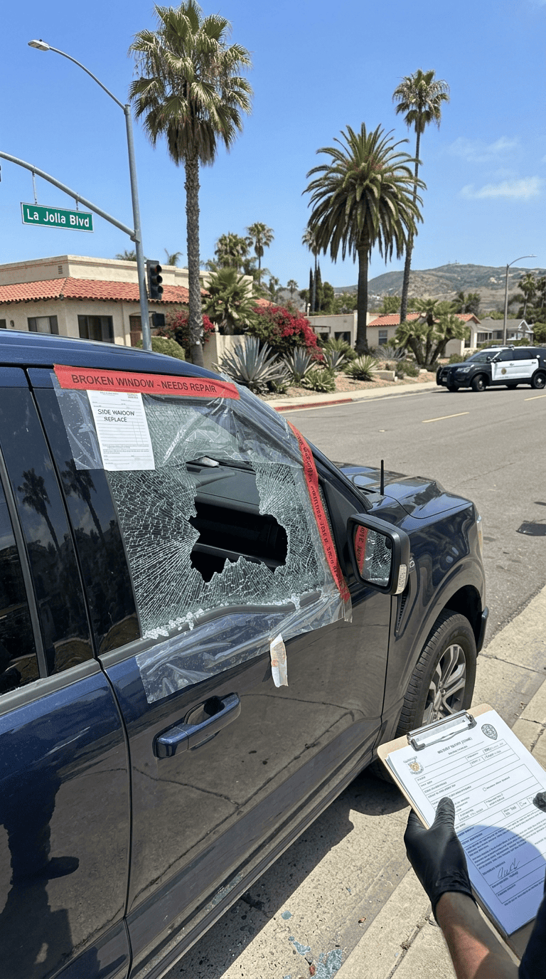 Broken windshield repair in San Diego with quick, professional service to restore safety and clarity.