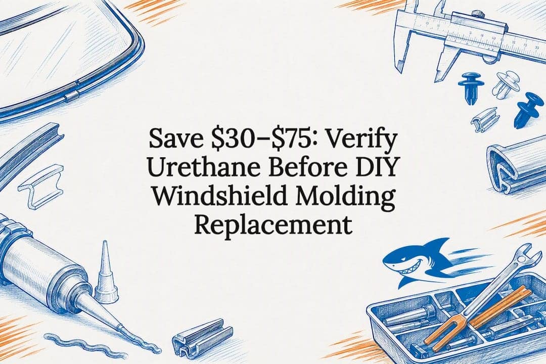 Featured image for “Save $30–$75: Verify Urethane Before DIY Windshield Molding Replacement”