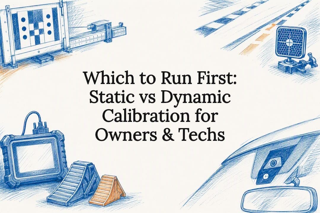 Featured image for “Which to Run First: Static vs Dynamic Calibration for Owners & Techs”