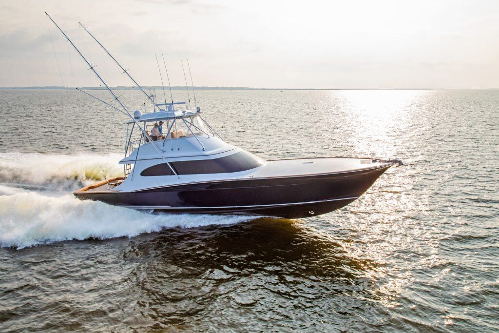 Sportfishing boat underway near the Outer Banks