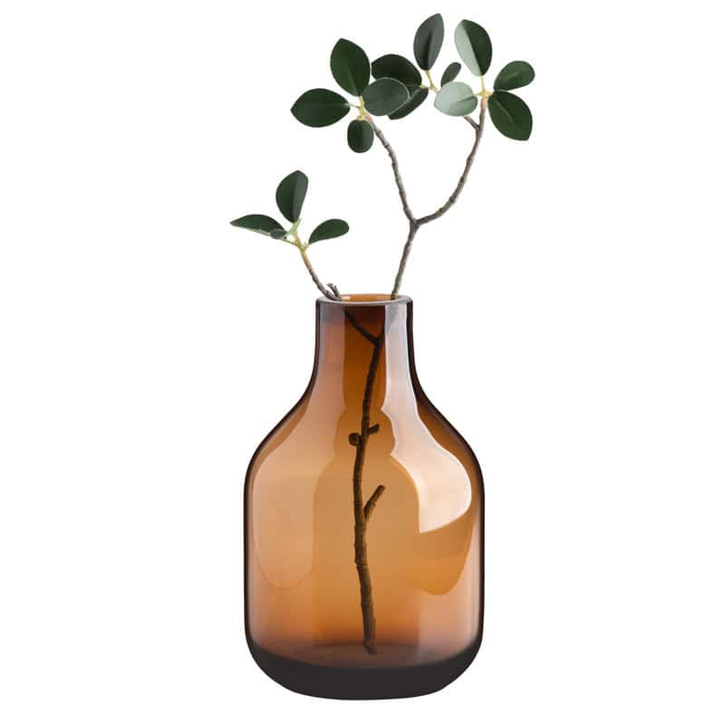 Simple glass vase single stem minimalist home