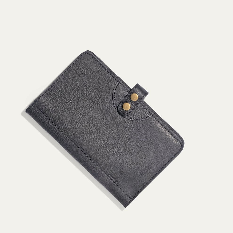 Will leather goods medium handcrafted leather journal cover in brown for intentional ritualist dad fathers day.
