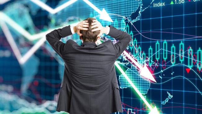 Trader panicking