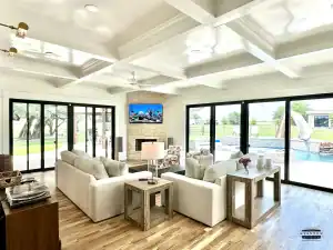 Enclosed patio addition by Stanton & Co. in a Fort Worth home