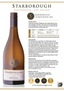 Starborough Wines Marlborough NZ Chardonnay 2022, premium New Zealand wine, crafted from Marlborough vineyards, offering vibrant citrus, tropical fruit, and balanced acidity for wine lovers.